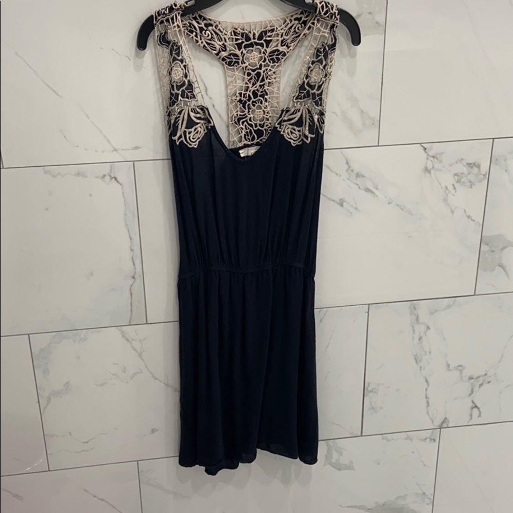 Black mini dress